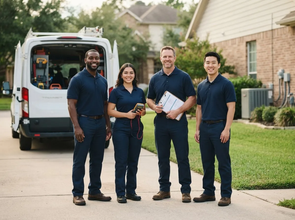 Certified HVAC technician near Somerville, TX