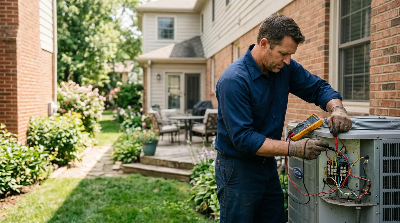 HVAC technician working near Somerville, TX